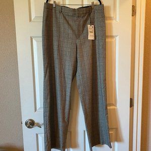 NWT Zara Plaid Trousers, size 34